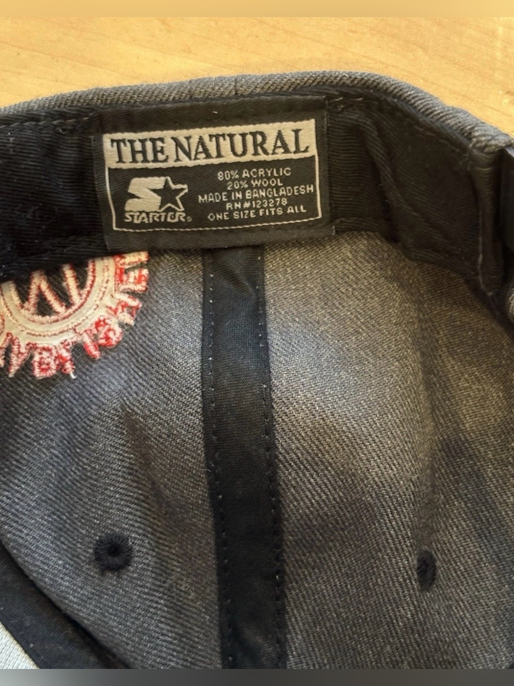 KR3W Kids Charcoal & Black Snapback with Red Embroidered Logo - Picture 9 of 9